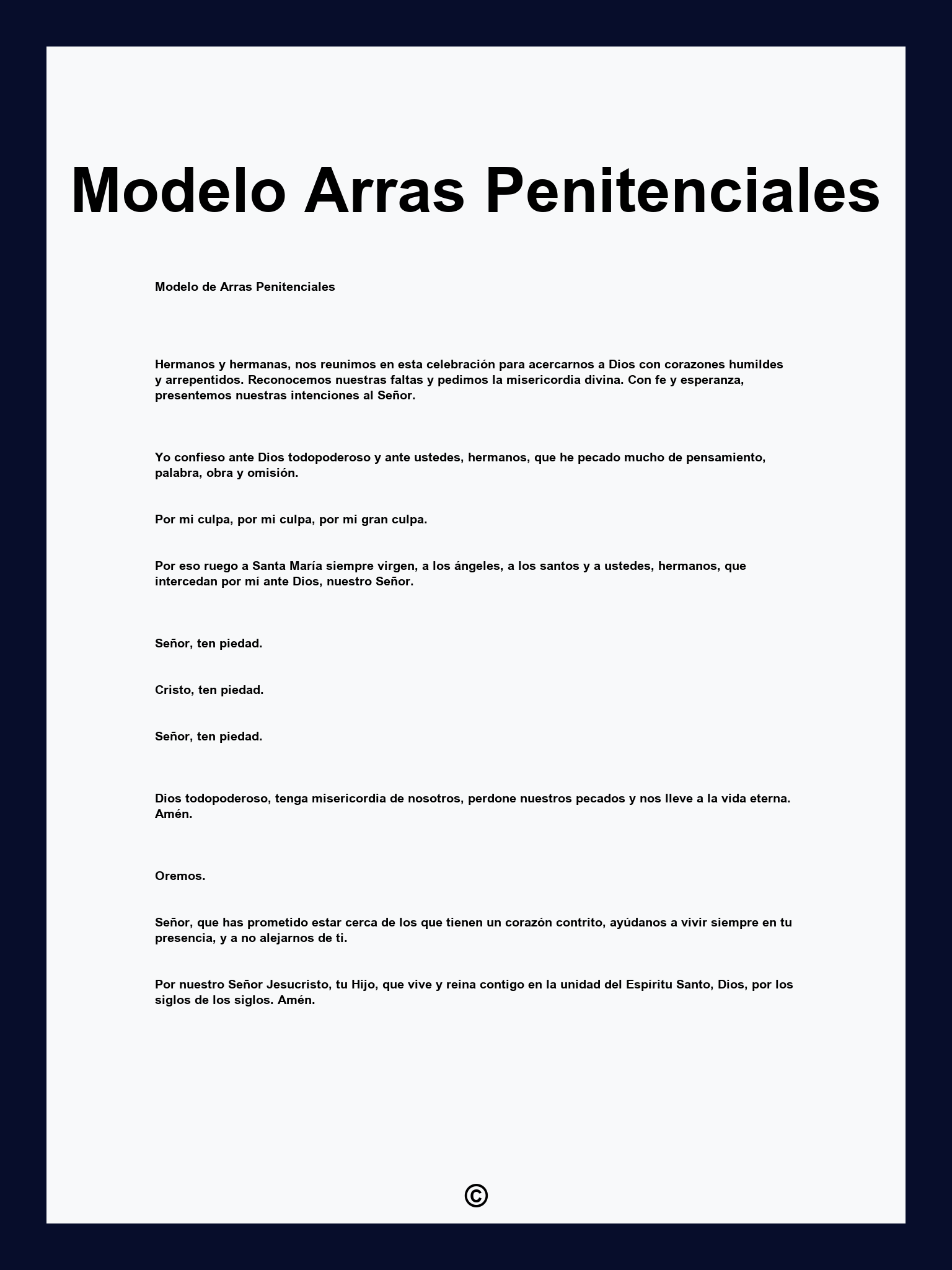 Modelo Arras Penitenciales