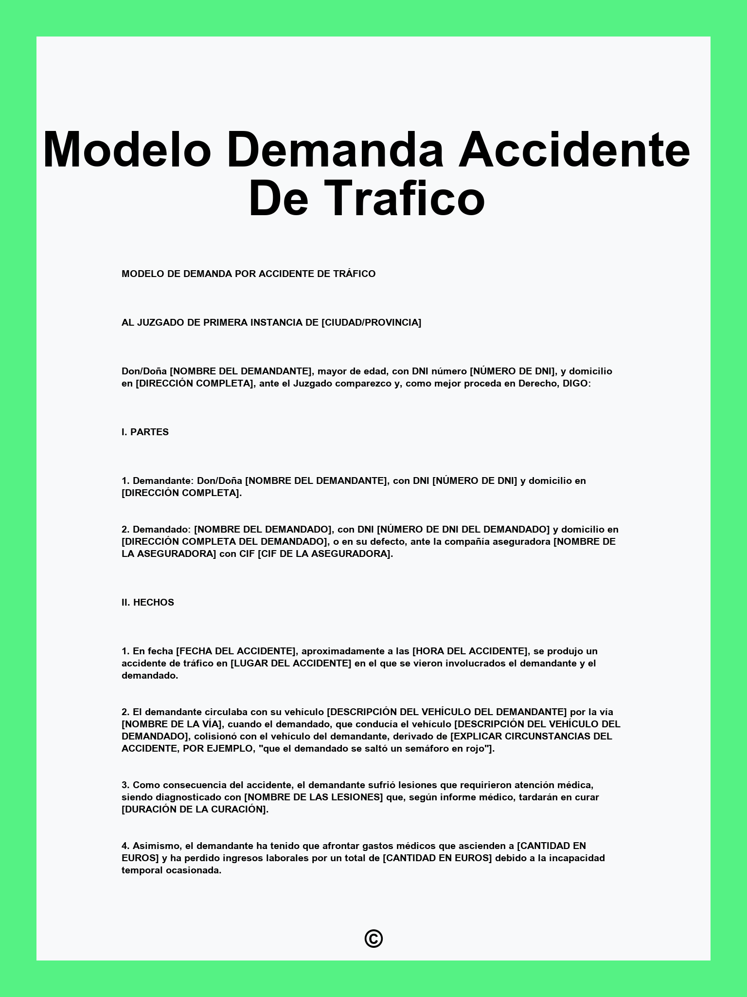 Modelo Demanda Accidente De Trafico