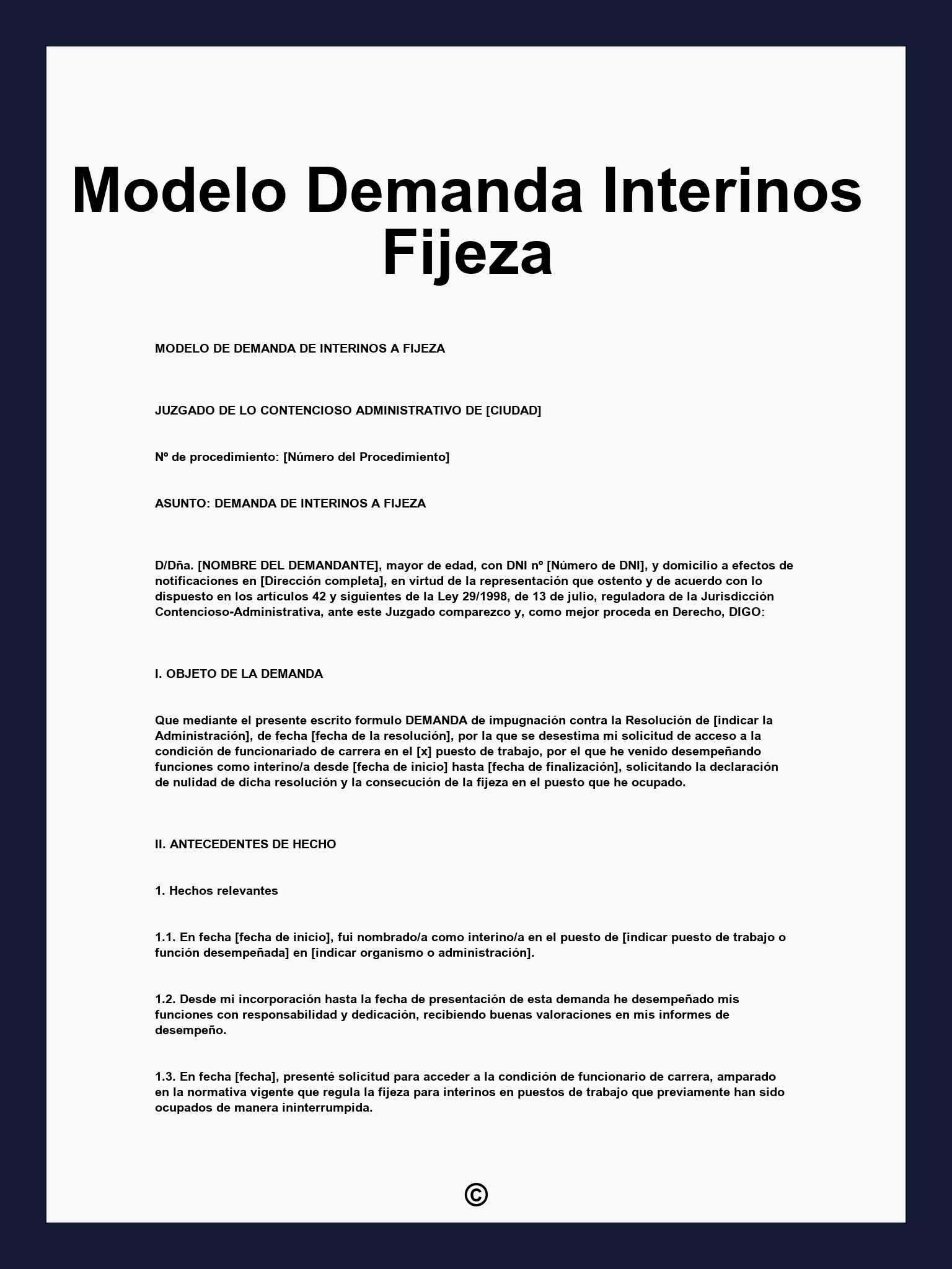 Modelo Demanda Interinos Fijeza
